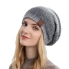 9858 Autumn/Winter new knitted hat, cross-border European and American trend gradient tie-dyed warm hat, rainbow fashionable woolen hat for women Item Picture